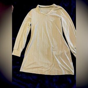 NWOT* Stylish Light Green Textured Women’s Sweater Dress (bin B)